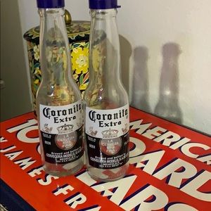 Corona salt and pepper shakers!